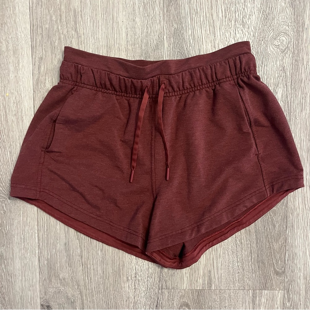 Lululemon Inner Glow Short 3" Modal Heathered Savannah